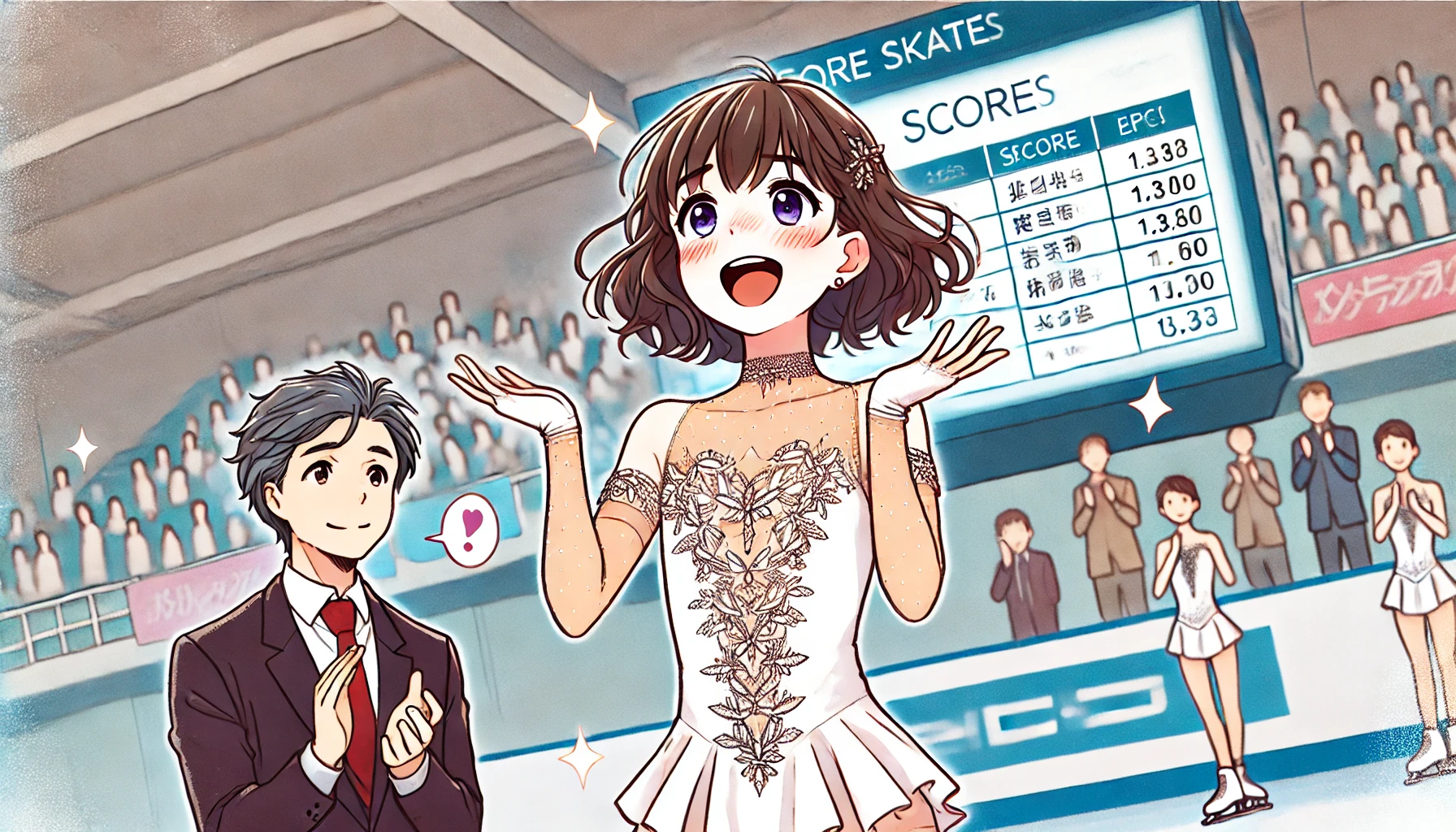 フィギュアスケートの試合のイメージ図